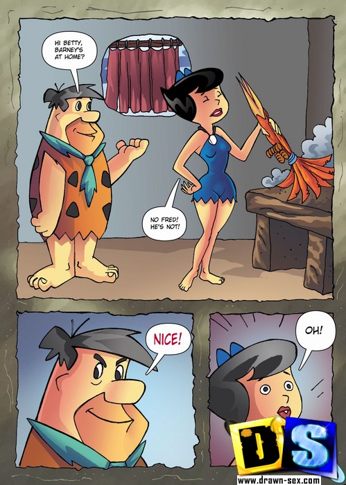Cartoon sex comics. Flintstones adultery. - Picture 1