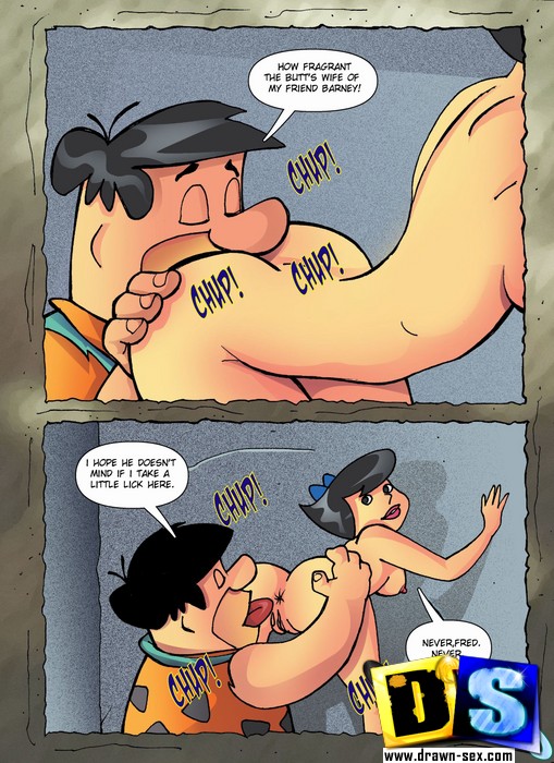 Cartoon sex comics. Flintstones adultery. - Picture 3