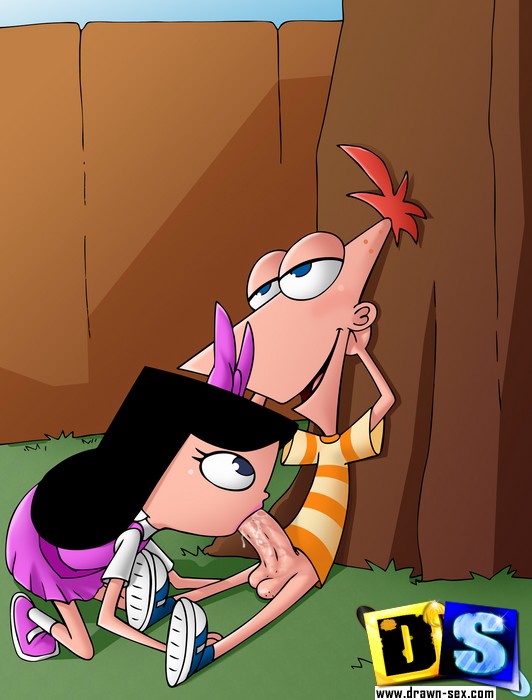 Toon sex. Phineas and Ferb share pussy. - Picture 1