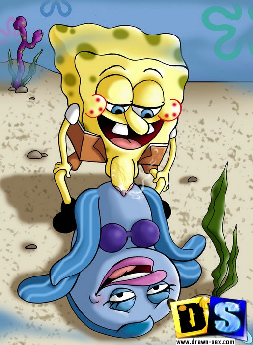 Cartoon sex. SpongeBob hunts pussy. - Picture 4