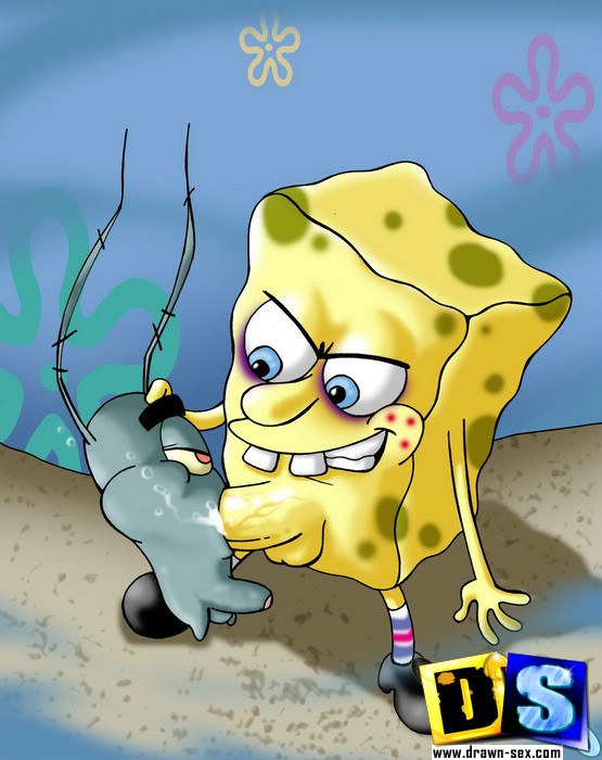 Cartoon sex. SpongeBob hunts pussy. - Picture 6