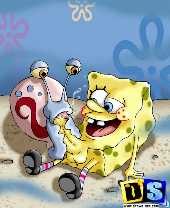 Cartoon sex. SpongeBob hunts pussy. - Picture 9