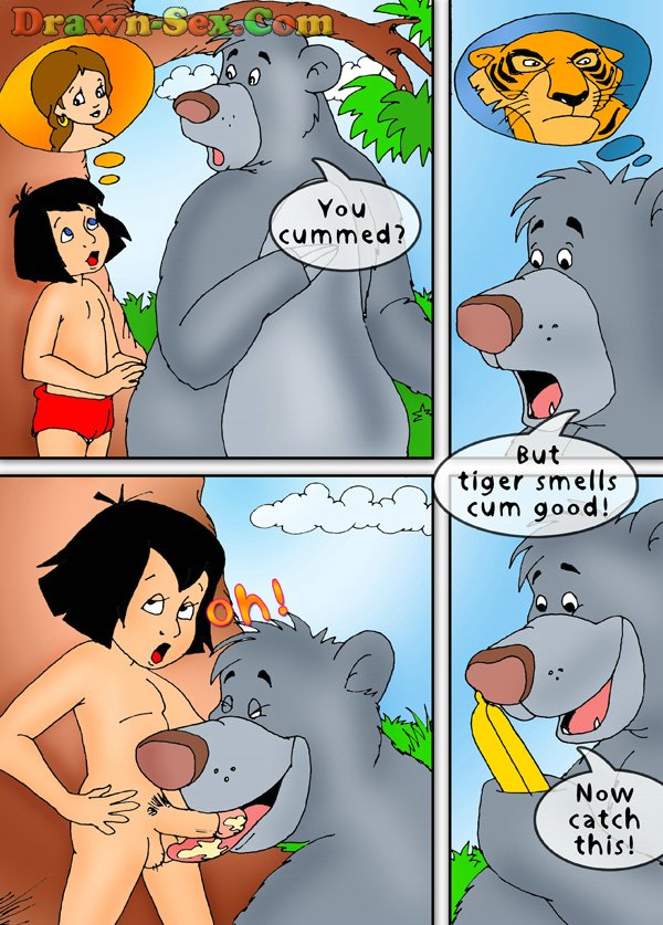Toon porn comic. Mowgli's sex adventures. - Picture 5