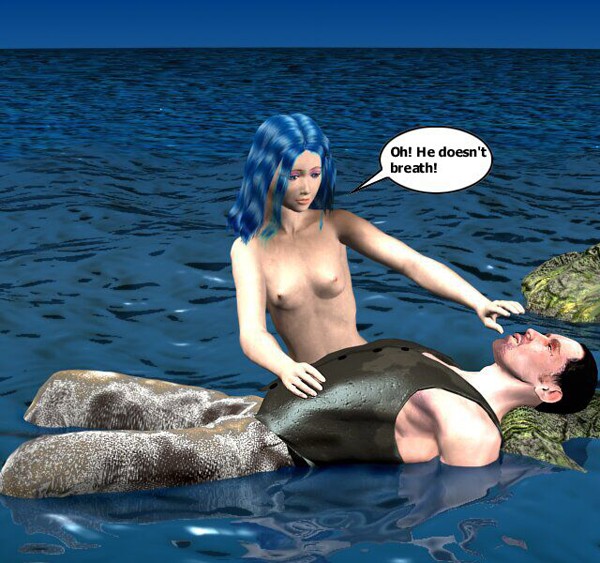 Sex 3d. Mermaid. Cool 3D sex comix! 3D sex story! - Picture 1