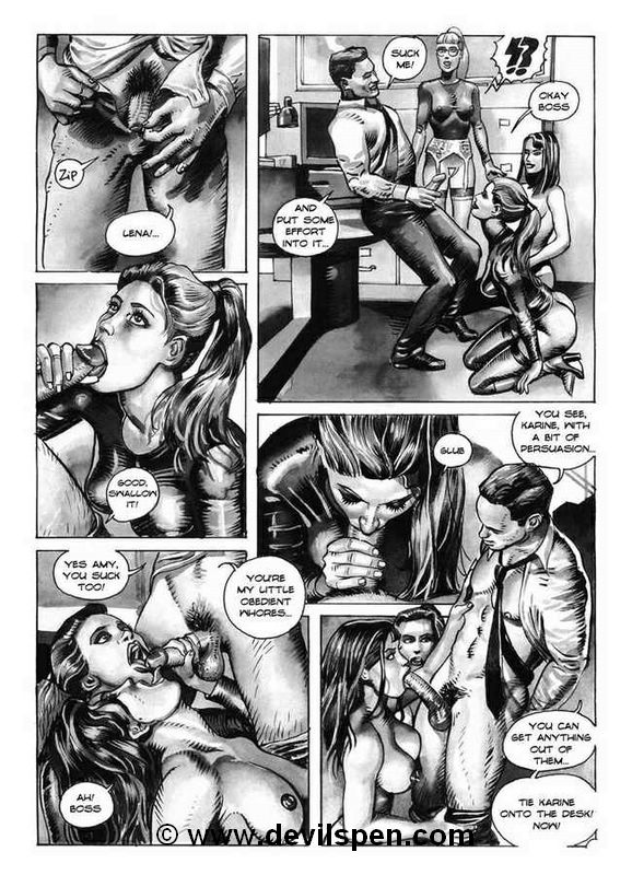 Sex comics. Two girls and two cocks. - Picture 11