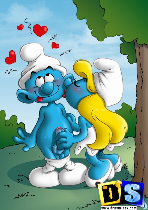 The Smurf - Xxx drawn porn pics of horny Smurfs passionately banging.