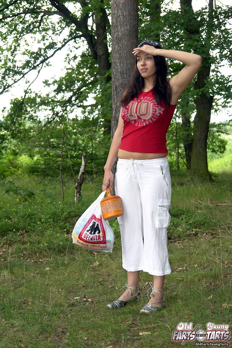 Young &amp; old sex. Senior masturbates to  - XXX Dessert - Picture 1