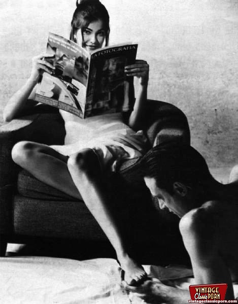 Hairy beauty. Real horny hot vintage spanki - XXX Dessert - Picture 11