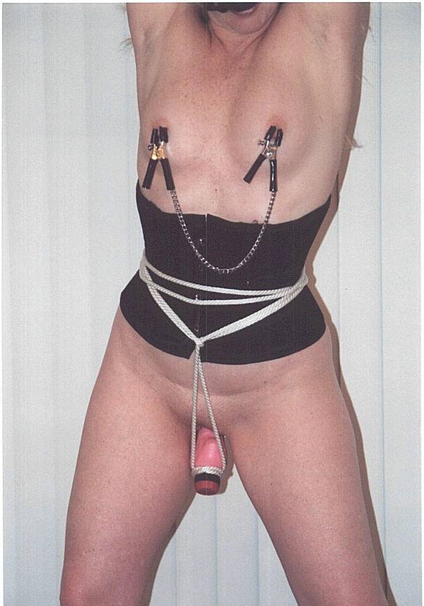 Bondage sex. Titties taped and tied. - Unique Bondage - Pic 4