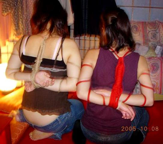 Bdsm. Hogtied amateur girlfriends. - Unique Bondage - Pic 11