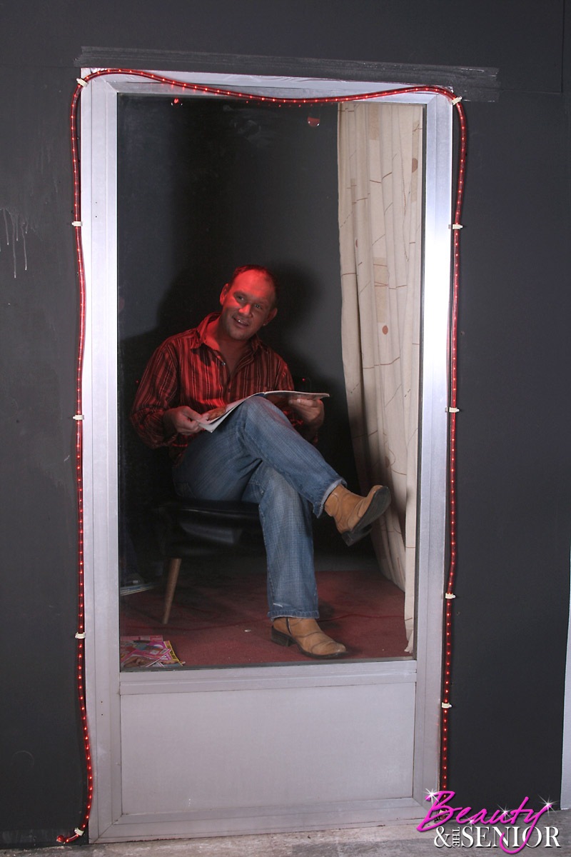 Old and young. Cute brunette teenager pays  - XXX Dessert - Picture 2