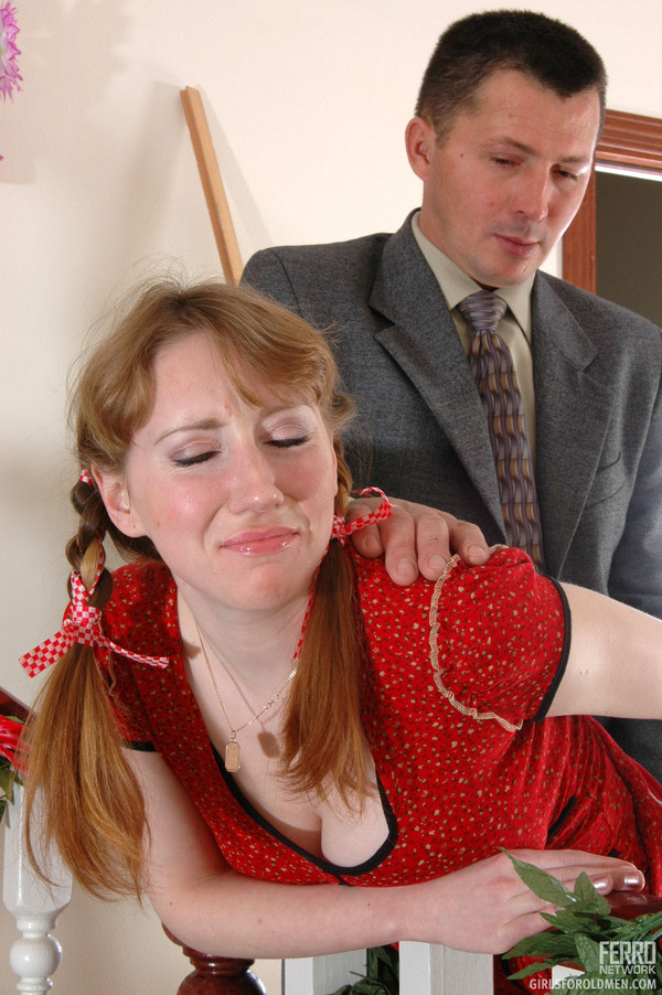 Old men young ladies. Pigtailed girlie gett - XXX Dessert - Picture 6