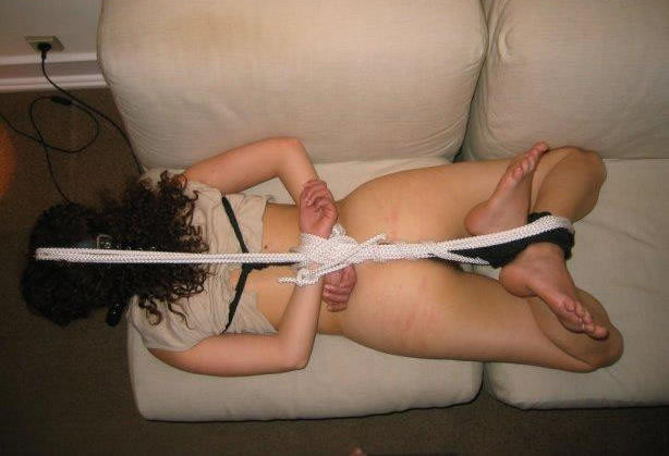 Wife ballgagged and blindfolded sucking cock - Unique Bondage - Pic 7