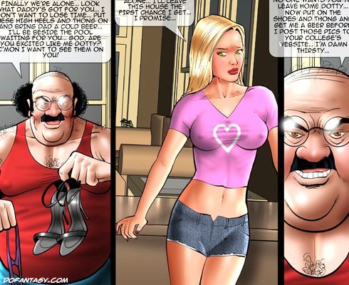 Super cute blonde babe gets her clothes - BDSM Art Collection - Pic 1