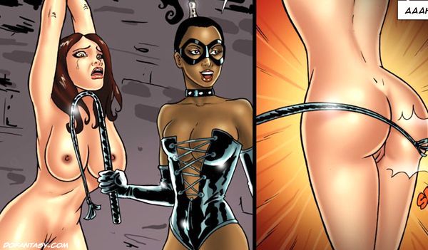 Two cute slaves with perfect boobs are - BDSM Art Collection - Pic 3