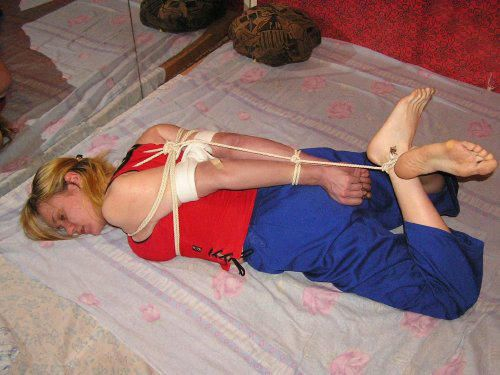 Cute amateur submissives get tied up and - Unique Bondage - Pic 5