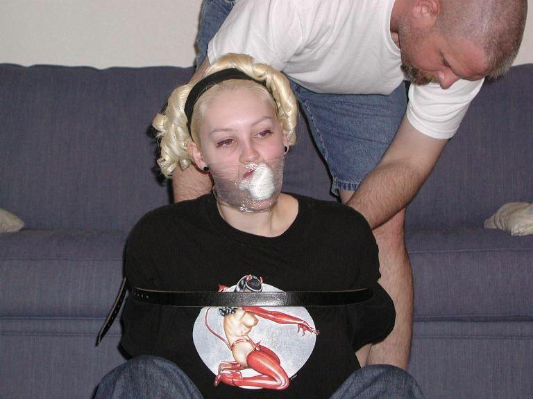 Fresh amateurs bound and gagged and in pain - Unique Bondage - Pic 15