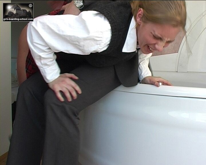 Sexy schoolgirl outfit and a hard spanking. - XXX Dessert - Picture 11