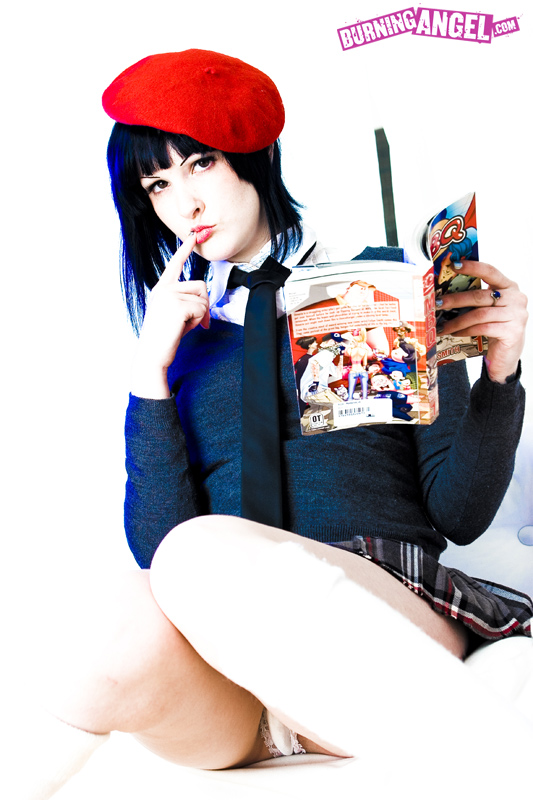 Melodie dresses as a Japanese school girl a - XXX Dessert - Picture 1