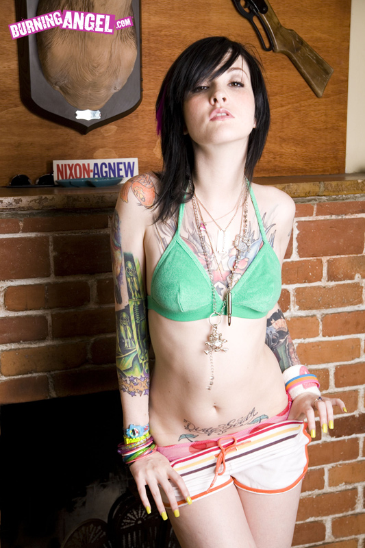 Melodie Gore shows off her tattooes and tin - XXX Dessert - Picture 1