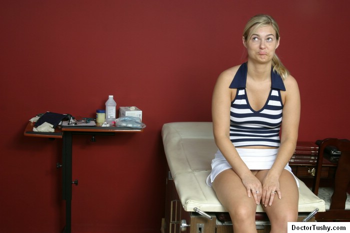 Tan nurse gives a sex exam to a white girl - XXX Dessert - Picture 1