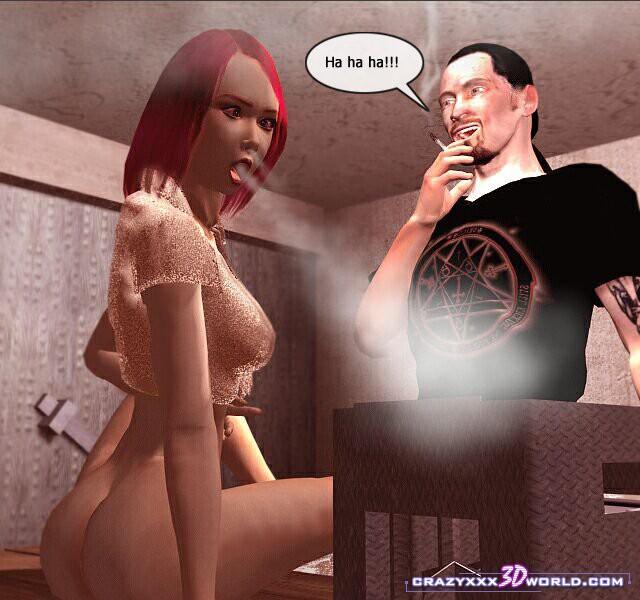 Horny 3d redhead chick willingly sucking nad - Cartoon Sex - Picture 10