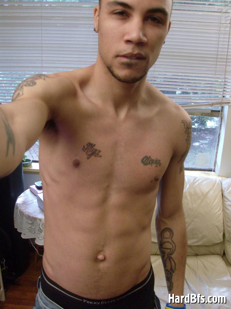 Tattoed short haired gay stud exposing his naked body. Tags: Nude gay, men erotica, handsome gay. - XXXonXXX - Pic 3