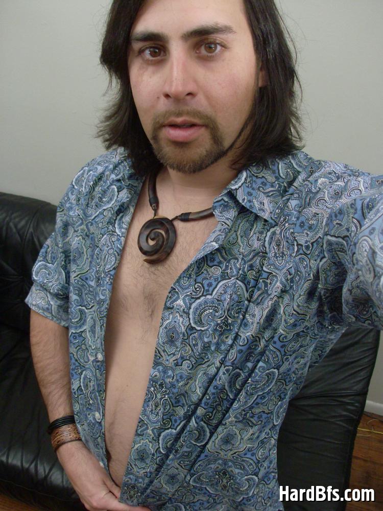 Long Haired Gay Stud Making Selfshot Pics While Undressing Tags