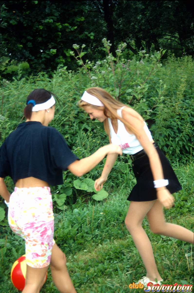 Two sporty teen girls undressing each other - XXX Dessert - Picture 2