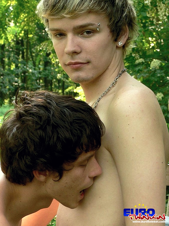 Playing gay sex fun and games with each other alfresco - XXXonXXX - Pic 2