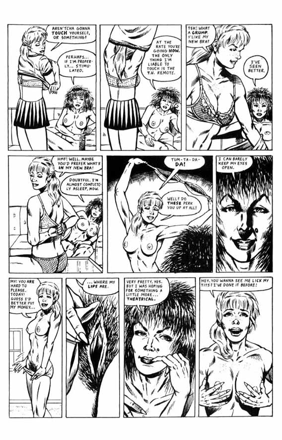 Lesbian School Comic - Nude cartoon. Schoolgirl shirks school and - XXX Dessert ...