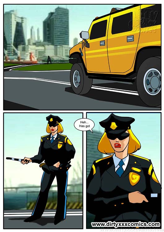 Sexcartoon. Police girl fucked as a ticket  - XXX Dessert - Picture 1