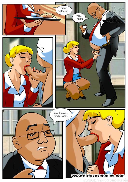 Cartoon Office Sex - Nude cartoon. Secretary girl helps her boss - XXX Dessert ...