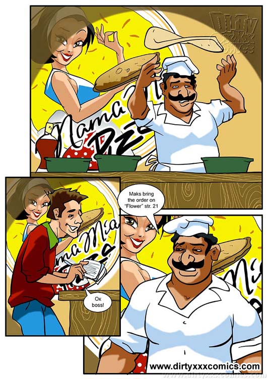 Porn cartoons. Pizza guy get lucky fucking  - XXX Dessert - Picture 1