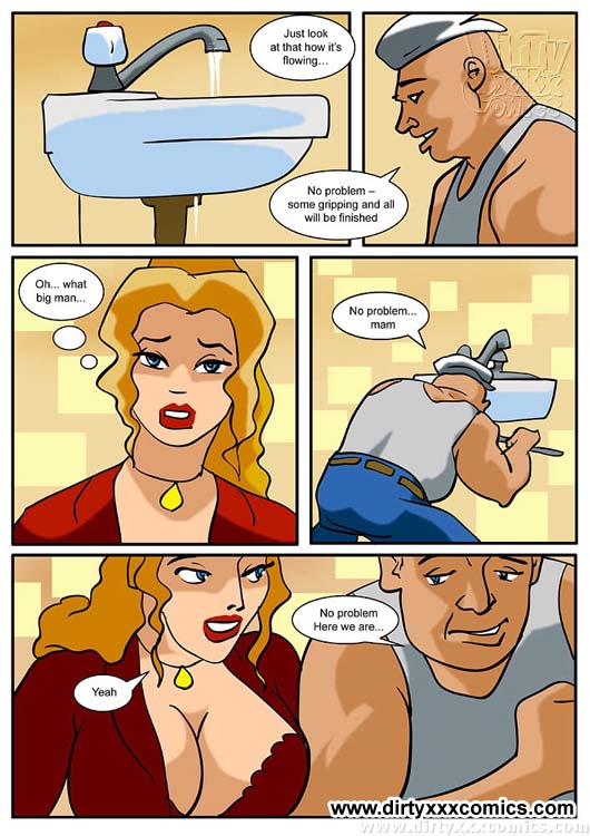 Plumber Comic Porn - Porn comix. Plumber guy fucks housewife. - XXX Dessert ...