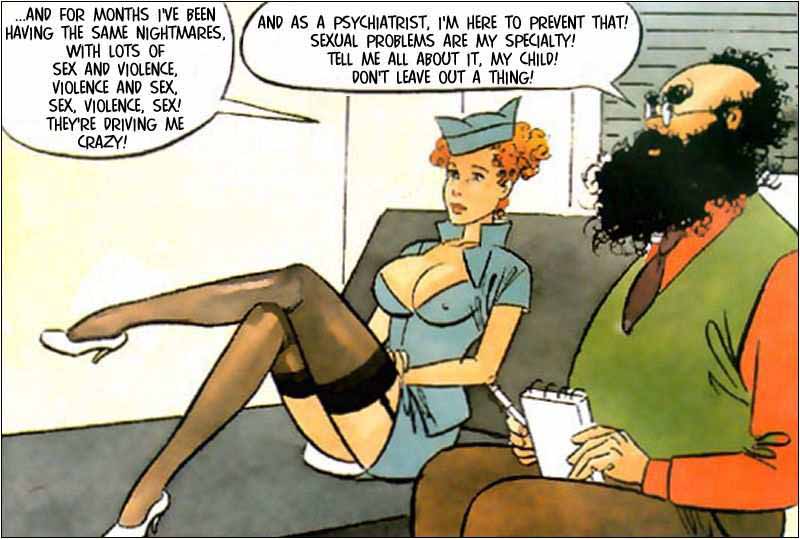 Cartoon sex porn. Stewardess. - XXX Dessert - Picture 1