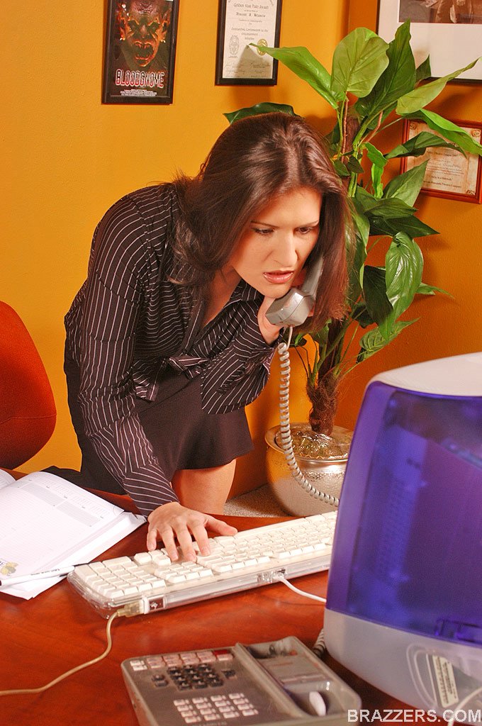 Best boobs. Busty office girl Austin Kincai - XXX Dessert - Picture 2