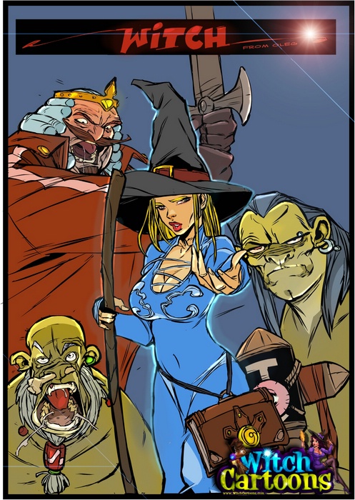 Porn comics. Ugly ogres drilling a witch. - Picture 1