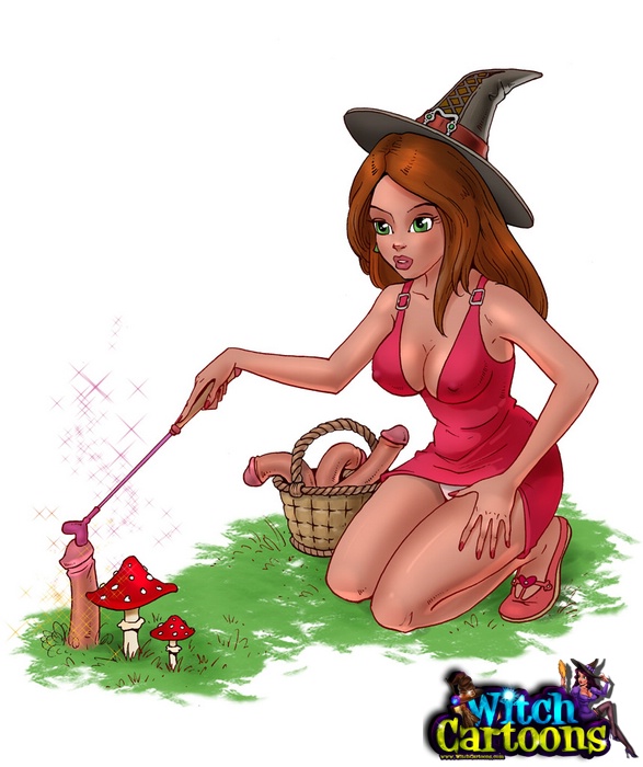 Porn comics. Red-haired witch using sex magic. - Picture 2
