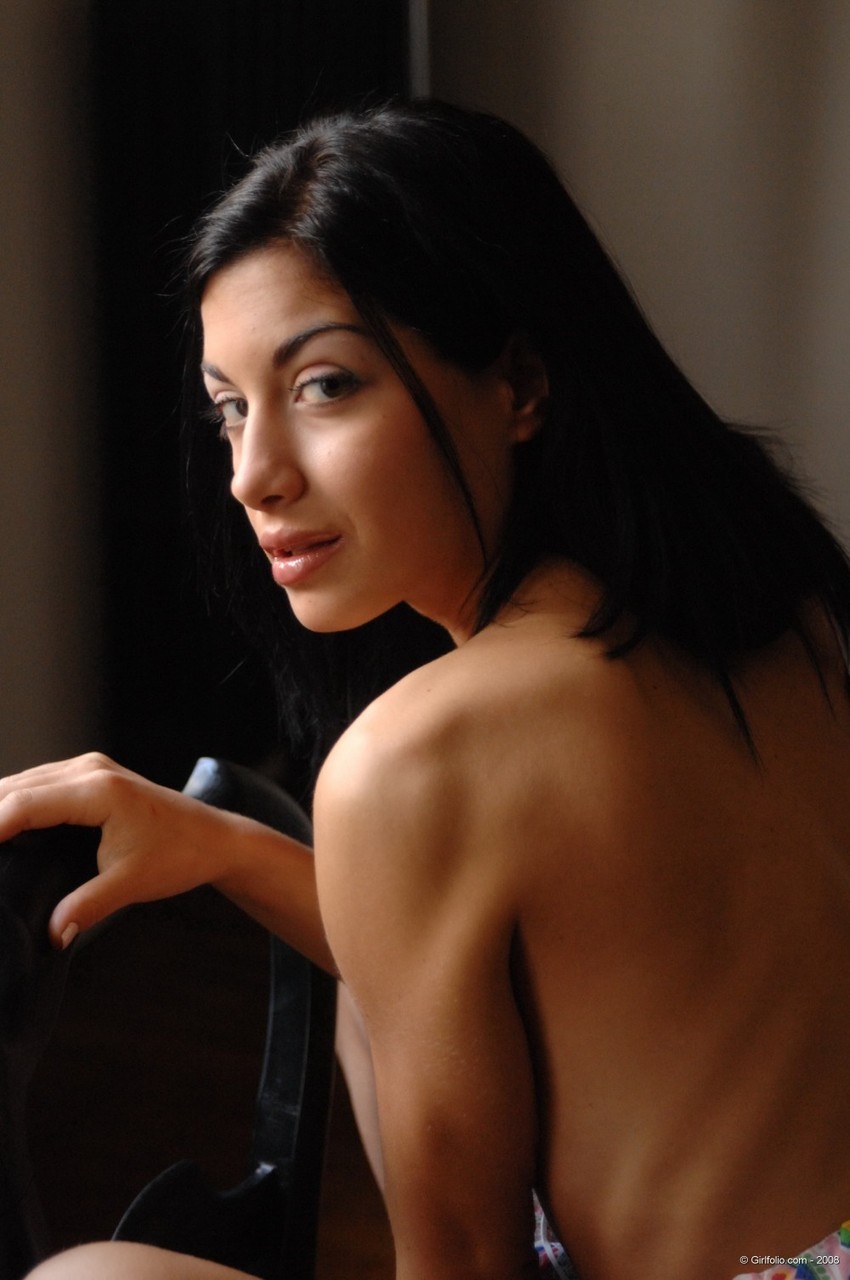 Dark haired sexy tight dress - XXXonXXX - Pic 3