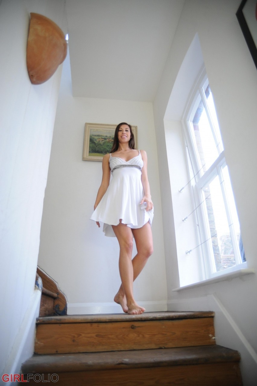 British tight dark haired dress - XXXonXXX - Pic 3