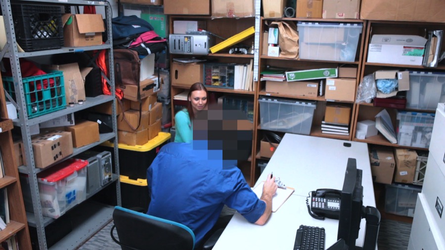 Office sex for a teen perp who stole mercha - XXX Dessert - Picture 1