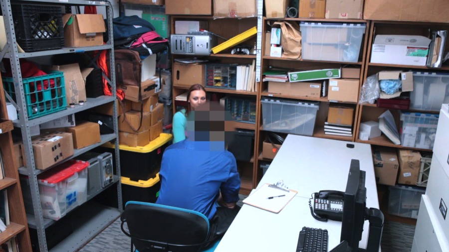 Office sex for a teen perp who stole mercha - XXX Dessert - Picture 2