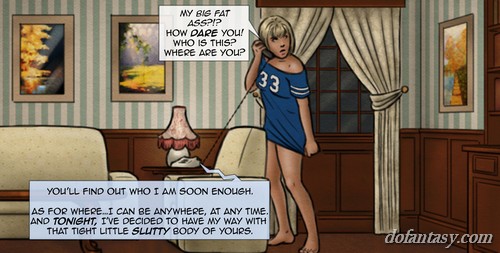 Obscene caller tells a cute teen her - BDSM Art Collection - Pic 4