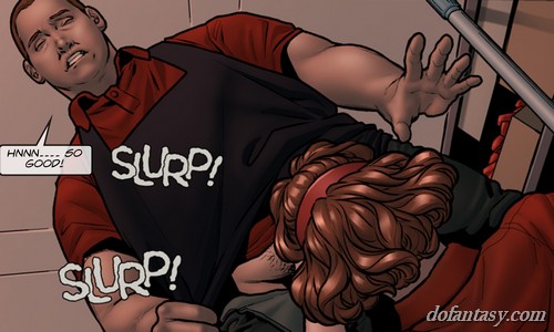 Girls sucks and fucks a gent she works - BDSM Art Collection - Pic 4