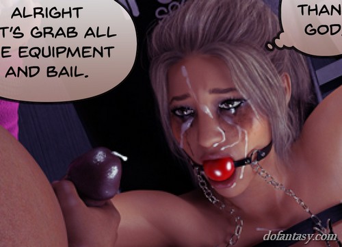 Blonde cries after men have used her - BDSM Art Collection - Pic 1