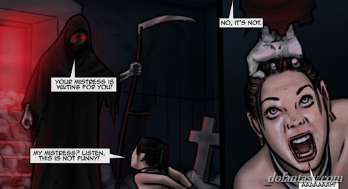 Dame is bound, frightened and in pain. - BDSM Art Collection - Pic 1