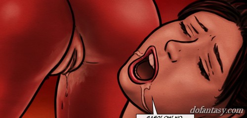 Babe fucked with a candle while licking - BDSM Art Collection - Pic 4