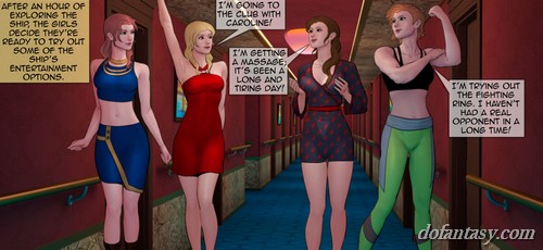 Sexy friends take a cruise vacation. - BDSM Art Collection - Pic 2