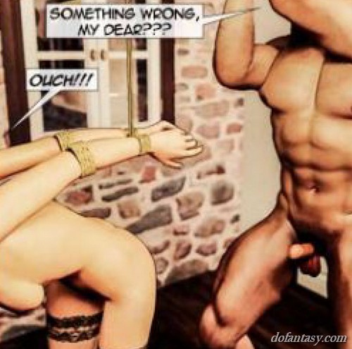 Muscular man shows a girl who’s - BDSM Art Collection - Pic 3